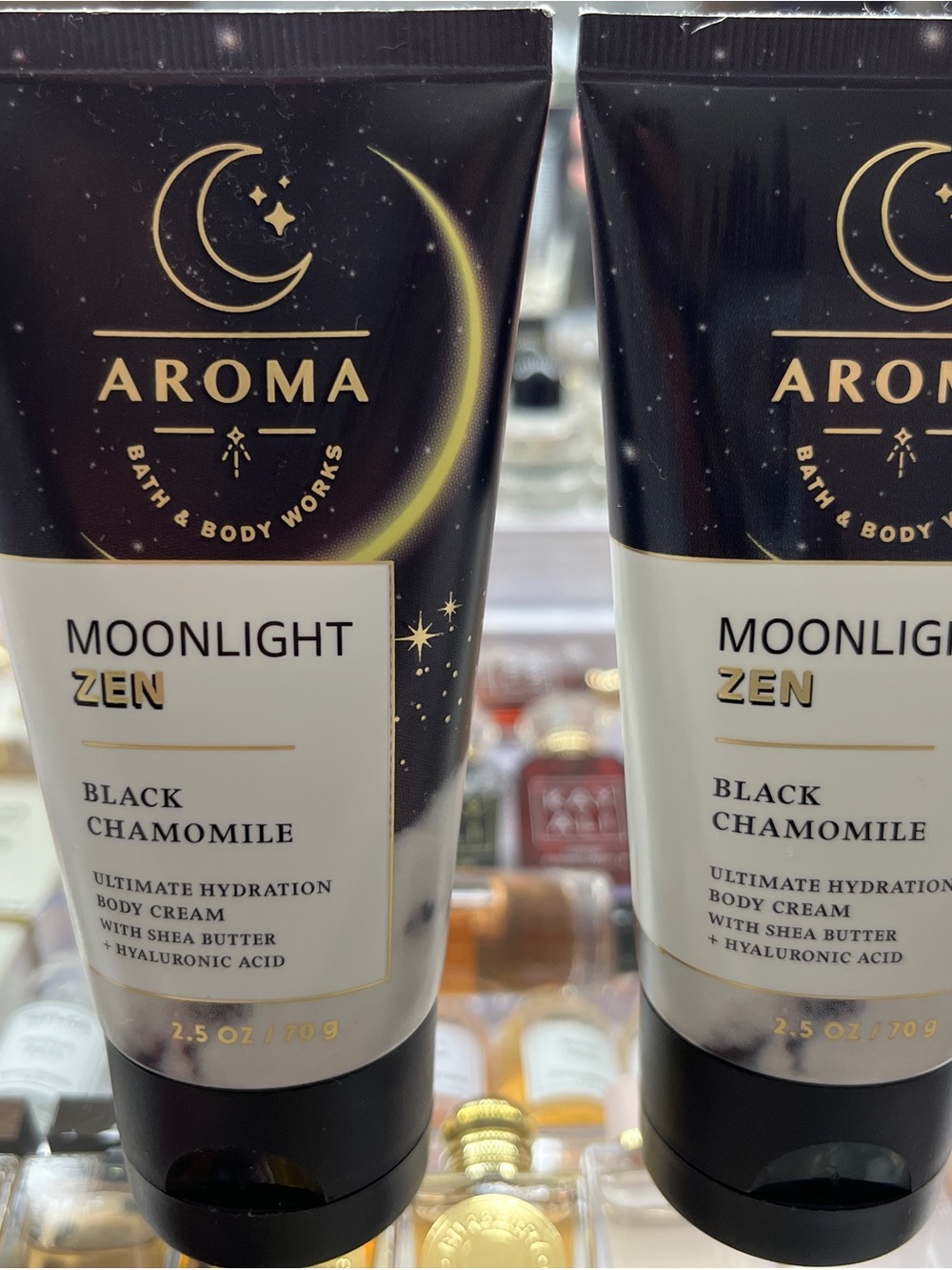 Bath & Body Works Aroma Moonlight Zen Black Chamomile Body C - Black & Gold
